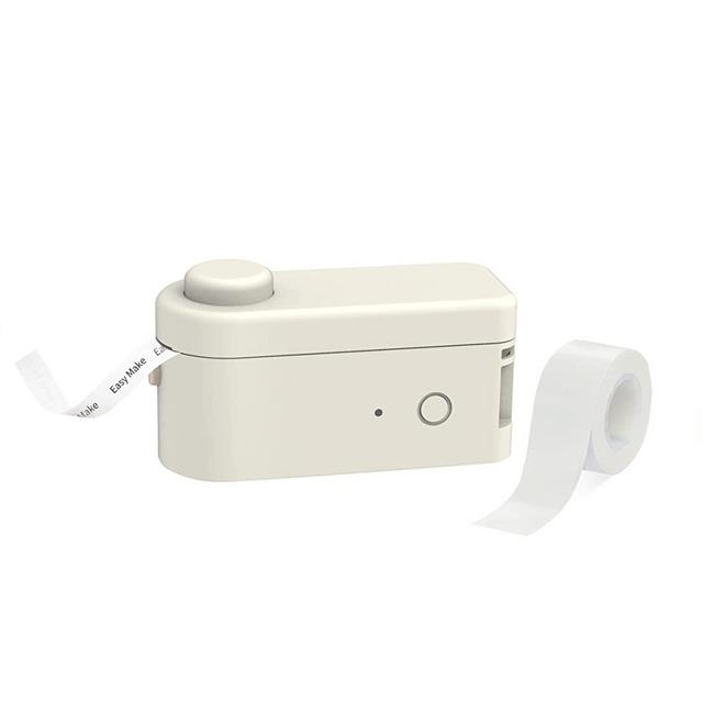 MakeID Label Maker Machine with Tape for Storage with 3/5 inch or 16mm Tape Bluetooth USB Rechargeable for Android iOS Cute Fonts Emoji Different Calligraphy Customizable Stickers Fast and Easy