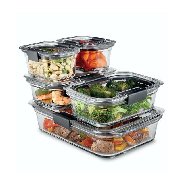 Rubbermaid Brilliance 10-Pc. Glass Food Storage Container Set