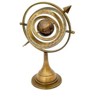 Arch Instrument 11" Antique Brass Armillary Sphere with Sundial Arrow Nautical Maritime Astrolabe Engraved Globe