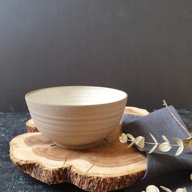 2 Large Ceramic Ramen Bowl, Dinner Deep Round Bowls Set, Noodle Soup Bowl, Stonware Soup Bowl, Pottery Dinnerware Bowls
