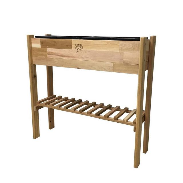 Plantables Elevated Garden Bed, Red Cedar, 36in
