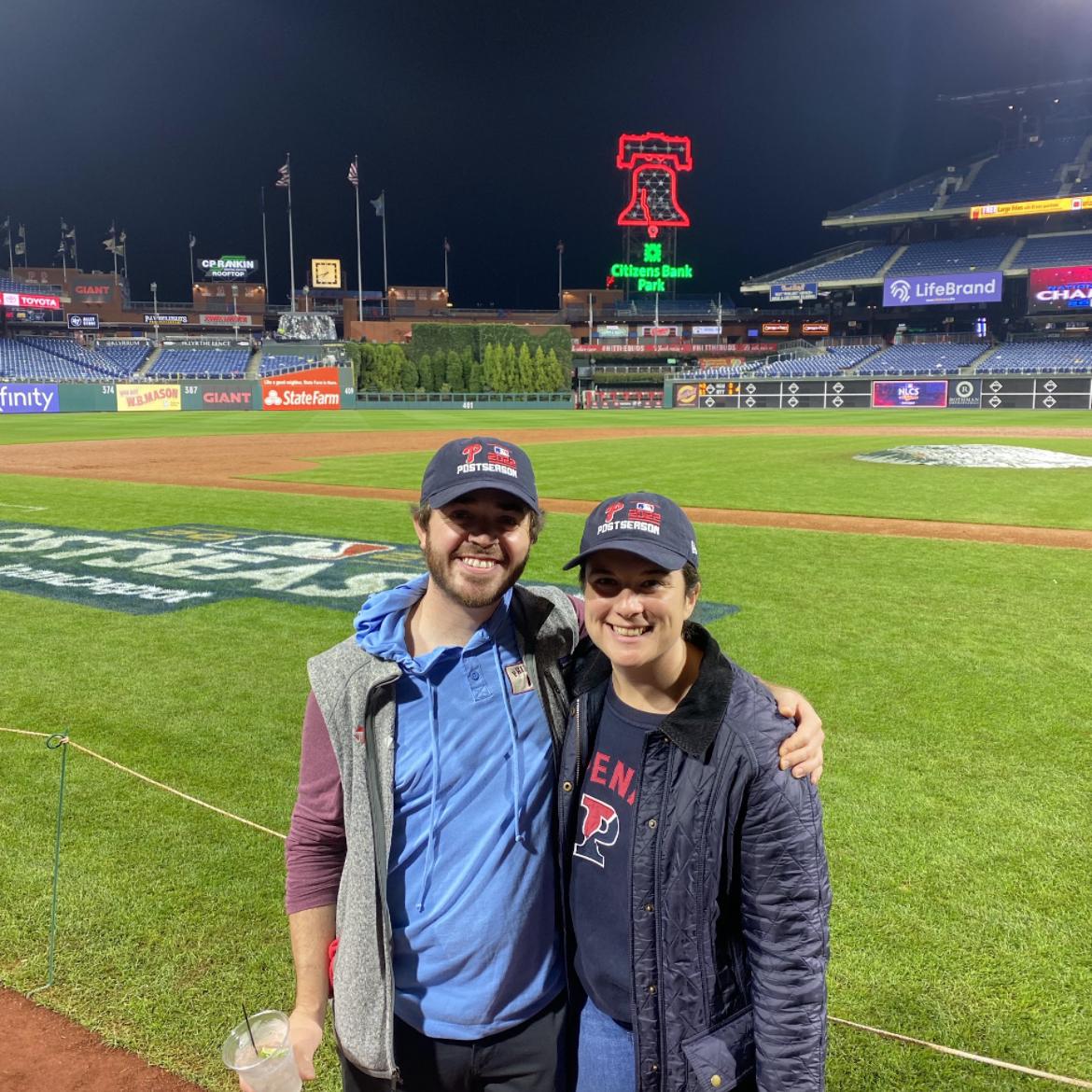 Celebrating the Phillies qualifying for the World Series!