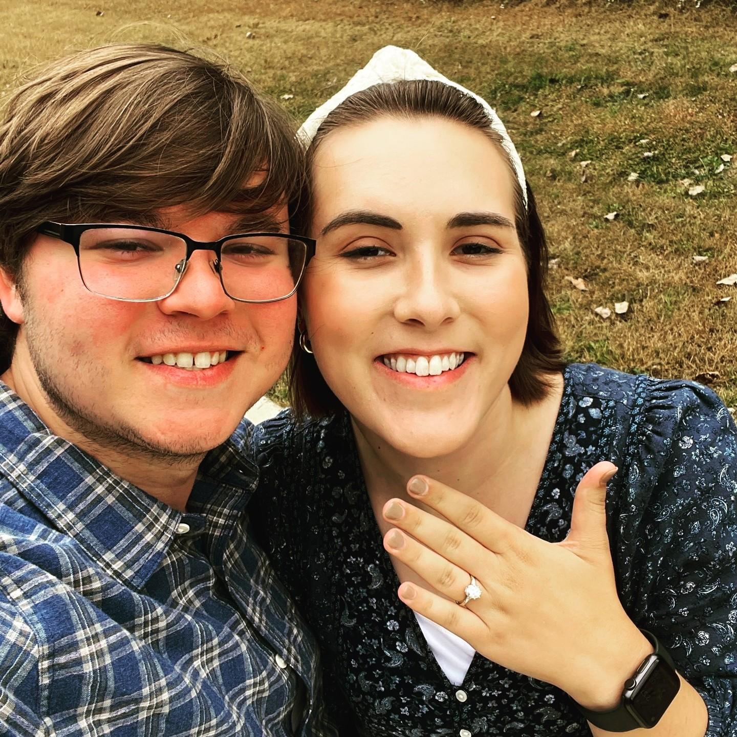 We had just gotten engaged in Columbia, TN!