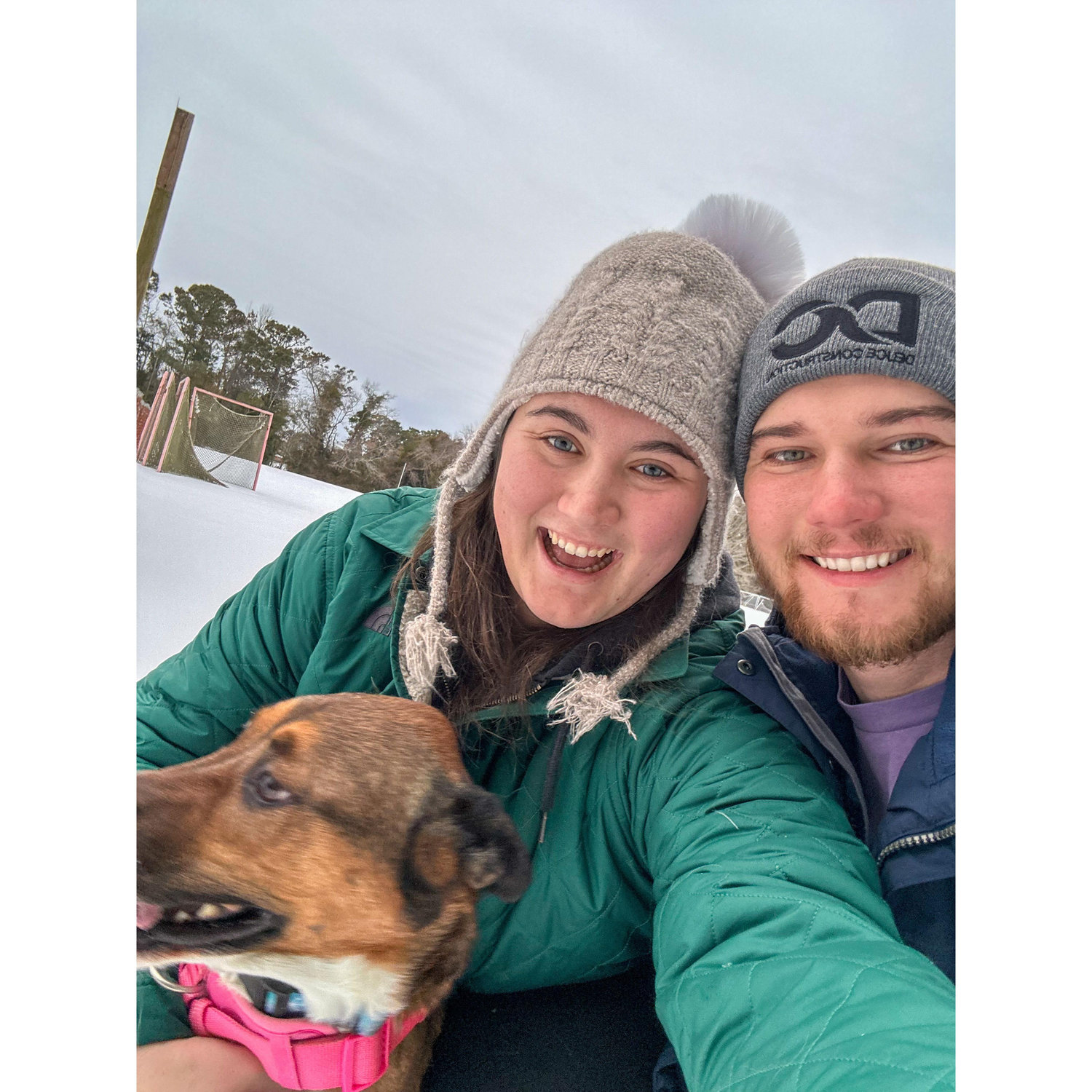 The first snow as a family