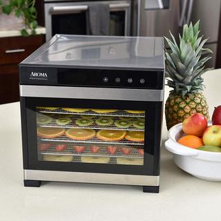 6-Tray Electric Food Dehydrator with Glass Door