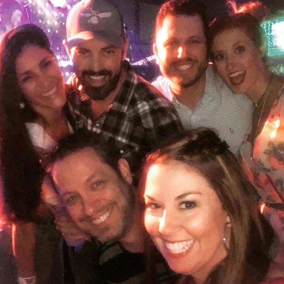 One of our first nights out on the town together with friends
