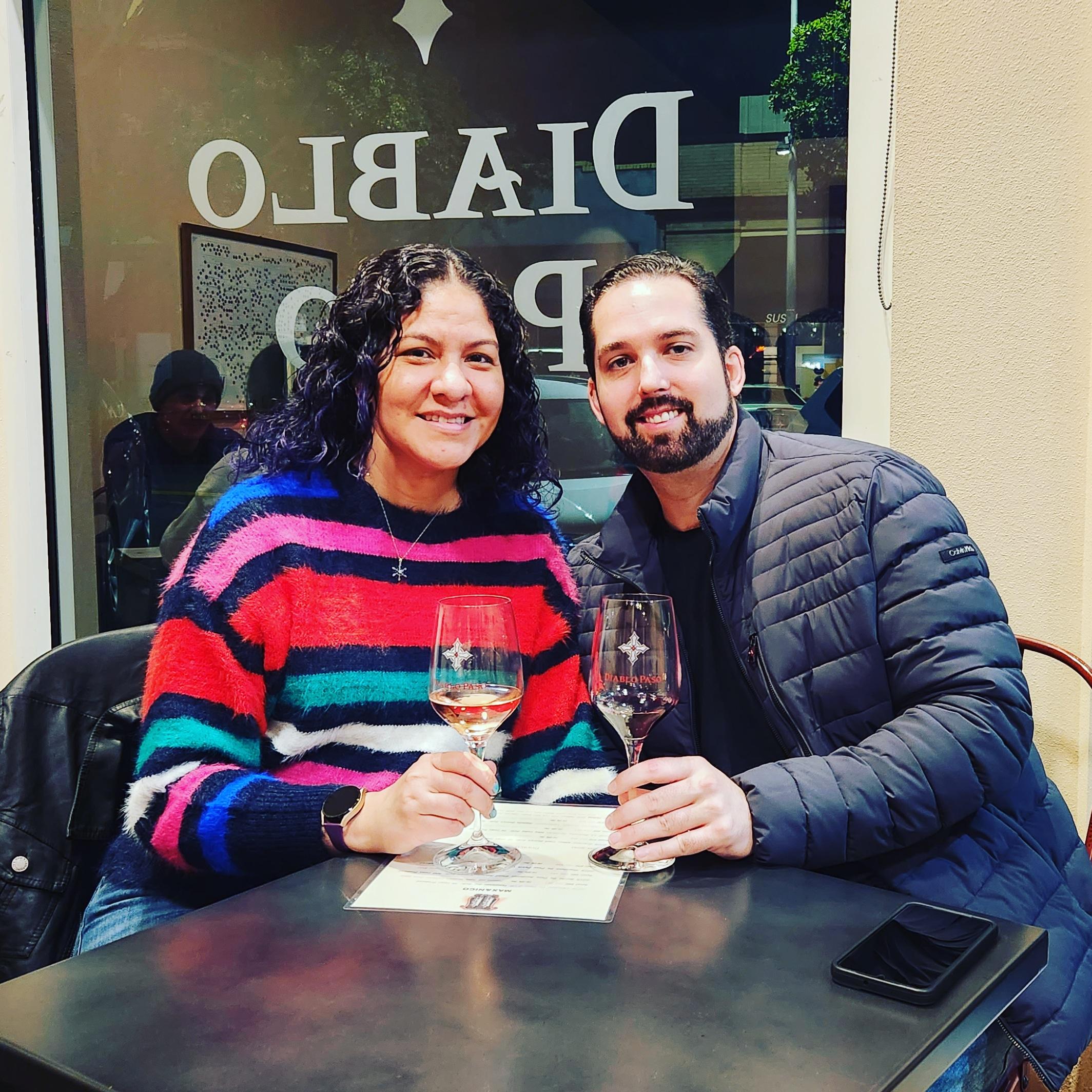 Little did Jennifer know, Mike would be proposing later this night after wine tasting at our fave spot, Diablo Paso.