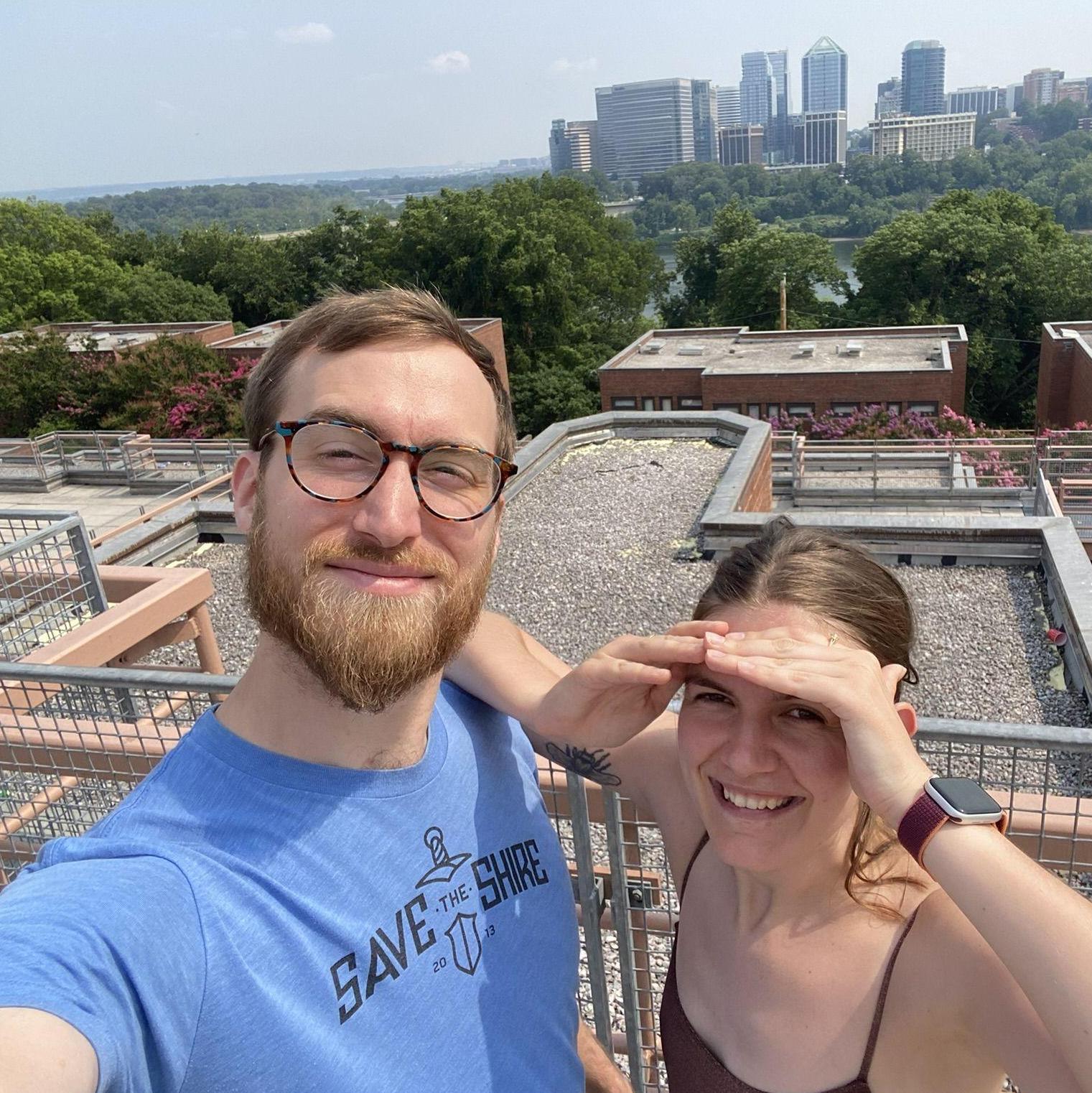 Summer 2021, our return to Village A rooftop where we first met