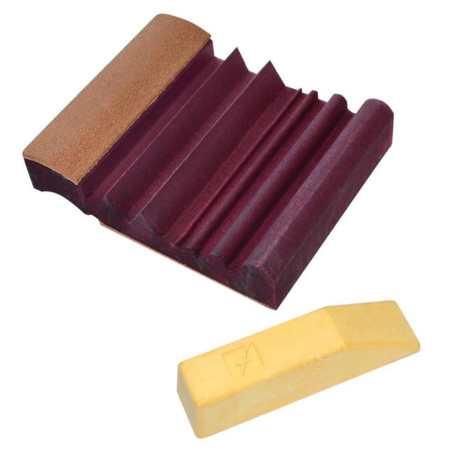 Flexcut Wood Carving Tools | Flexcut SlipStrop | Polish and Debur Cutting and Carving Tools For Razor Sharp Blade Edges | Includes Polishing Compound | PW12 | Made in the U.S.A.
