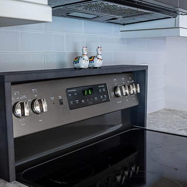 Over the Stove Spice Shelf (5.5 Inch Width, Ebony)