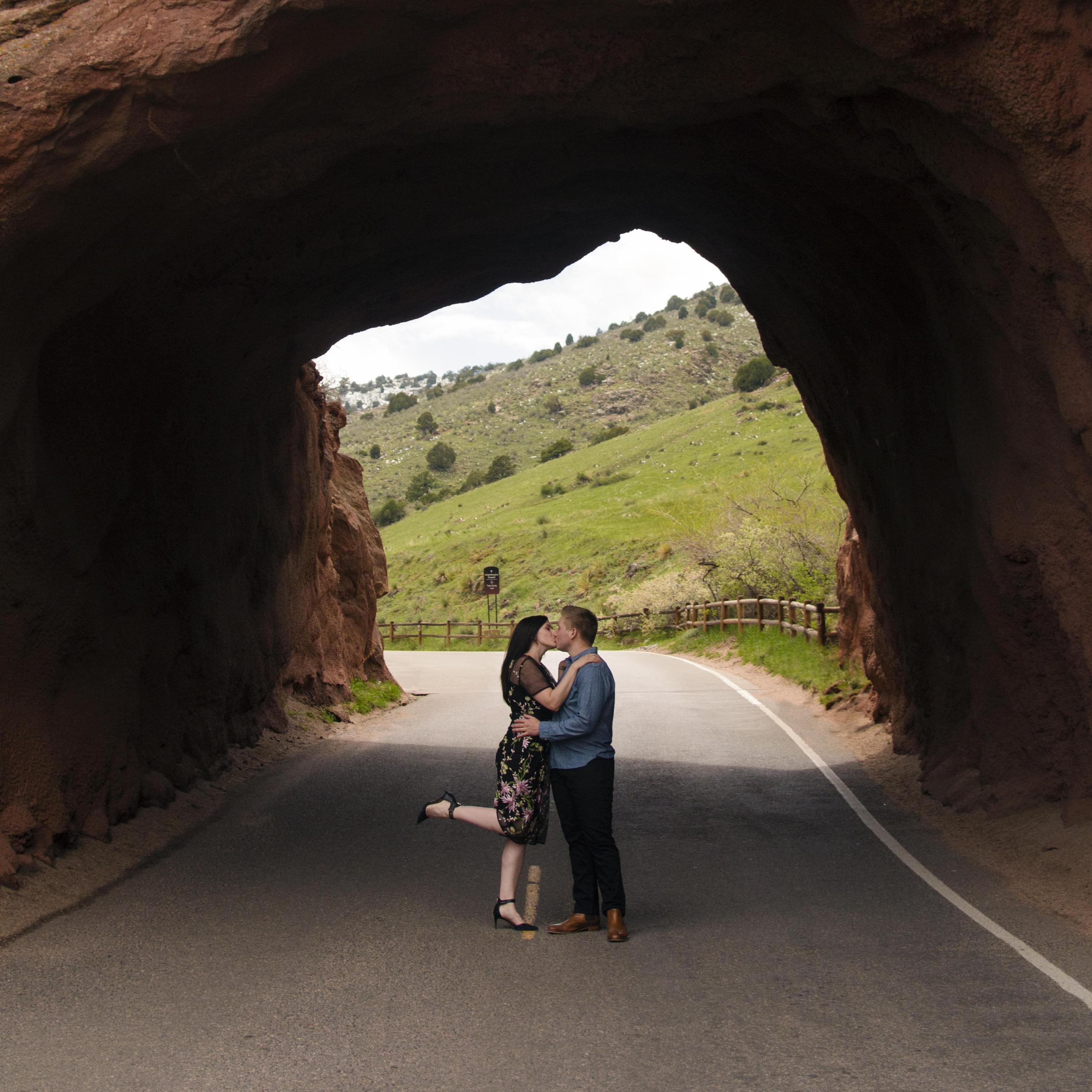 Looking fancy at our favorite concert site, Red Rocks in Golden, CO