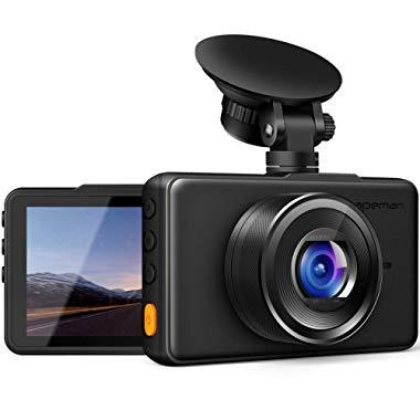 APEMAN Dash Cam 1080P FHD DVR Car Driving Recorder 3 Inch LCD Screen 170° Wide Angle, G-Sensor, WDR, Parking Monitor, Loop Recording, Motion Detection