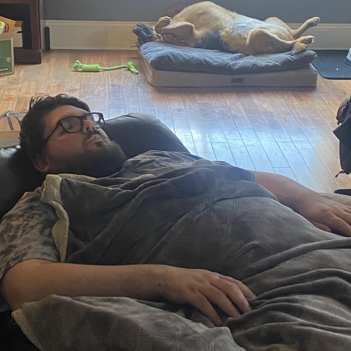 Dylan & Nana napping