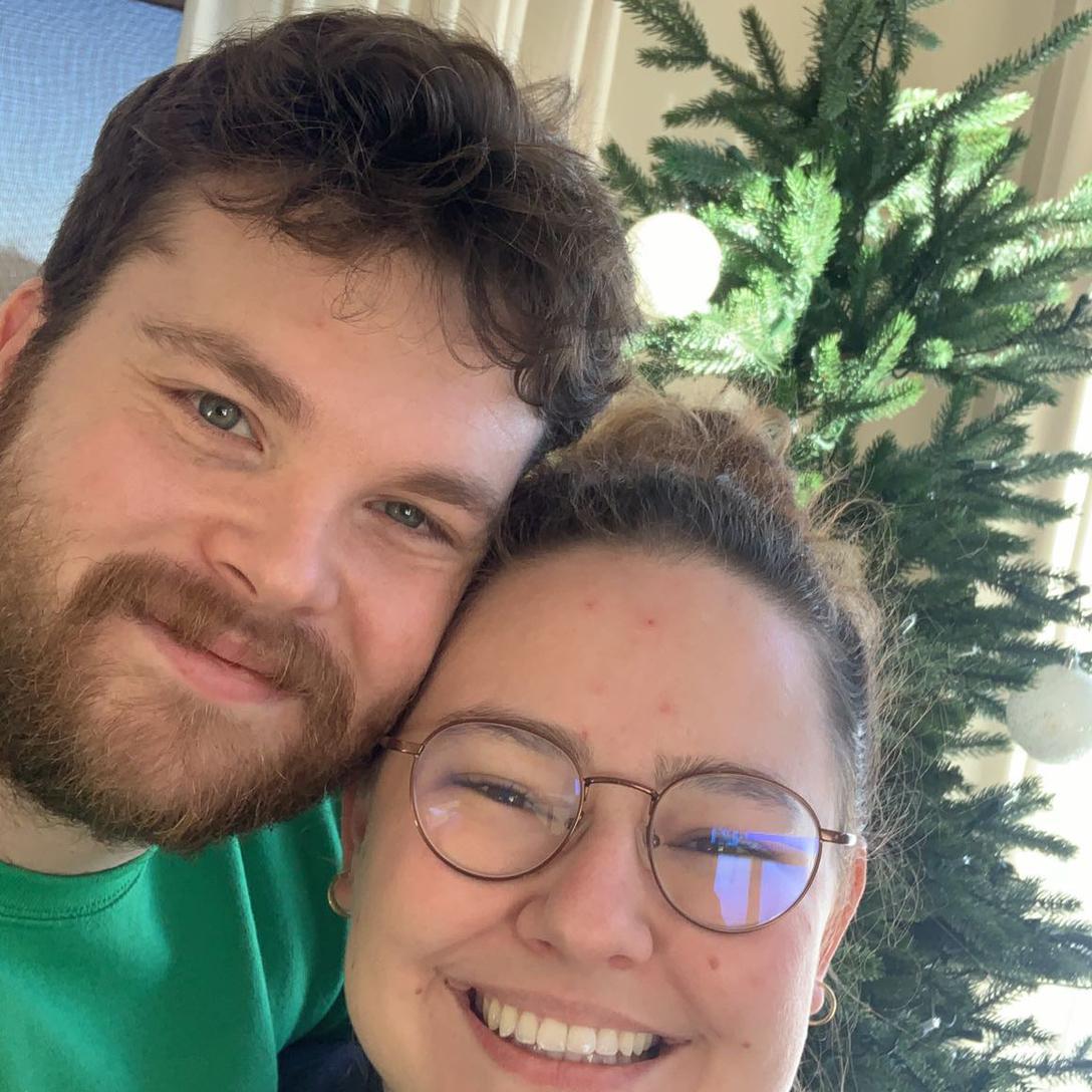 Our first Christmas together on the same continent.
