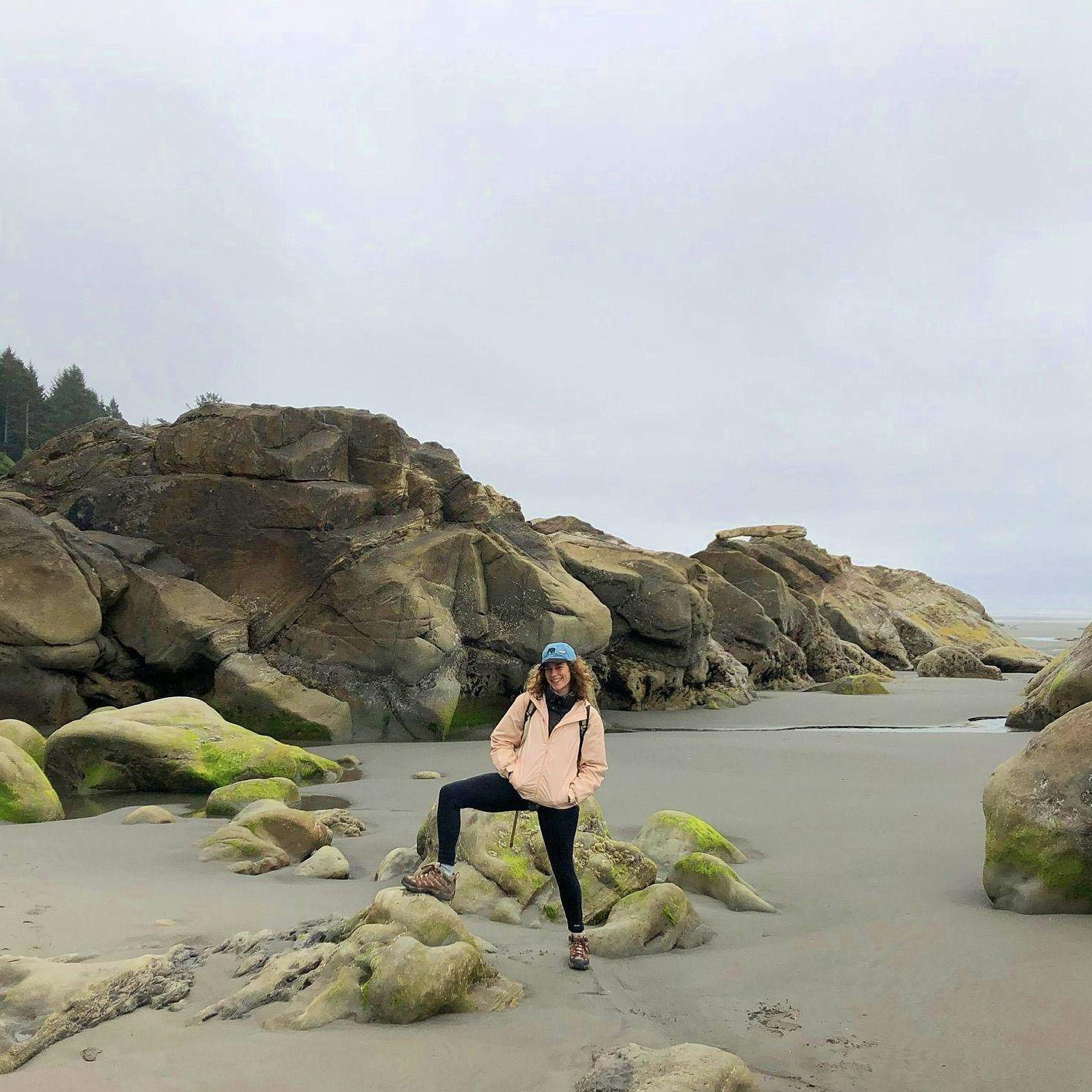 La playa, estilo estado de Washington.