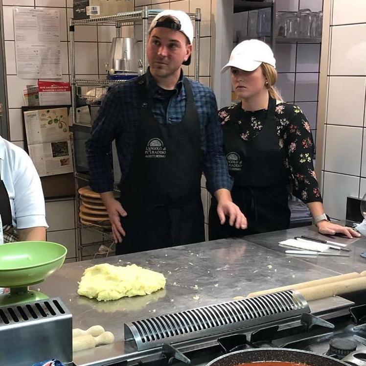 Getting a crash course on Gnocchi in Sorrento, Italy.