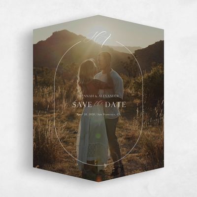 White Diamond Wedding Save the Date - Brixen Photo