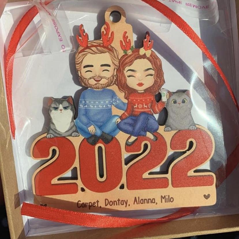 Our first Christmas ornament together