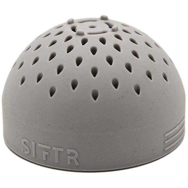 SIFTR Grey Can Strainer Mini Colander - Small Colanders and Strainers - Silicone Space Saving Kitchen Gadgets