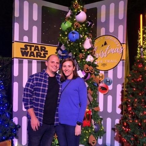 Disney - Christmas 2018. Right after we got engaged!