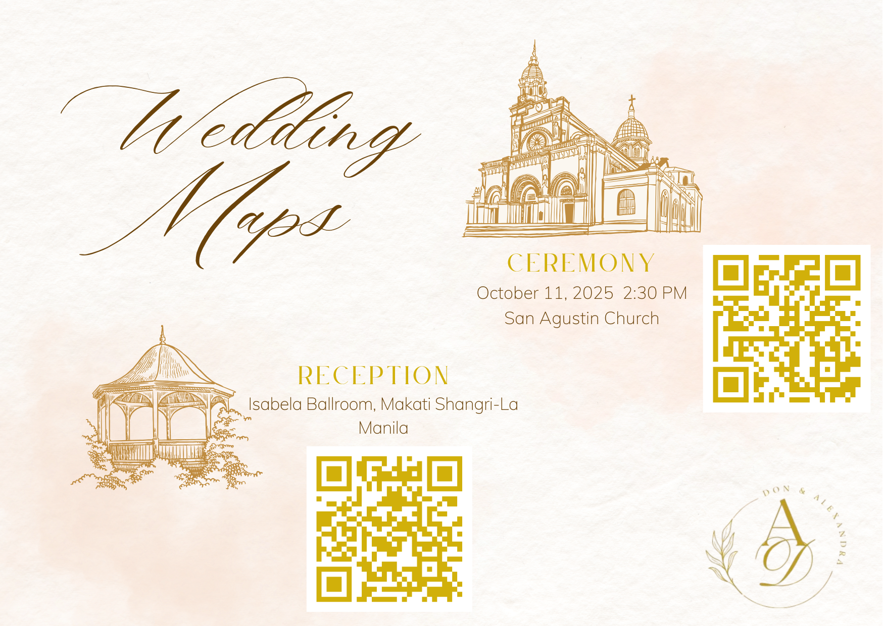 The Wedding Website of Alexandra Ferrer and Don Quieta