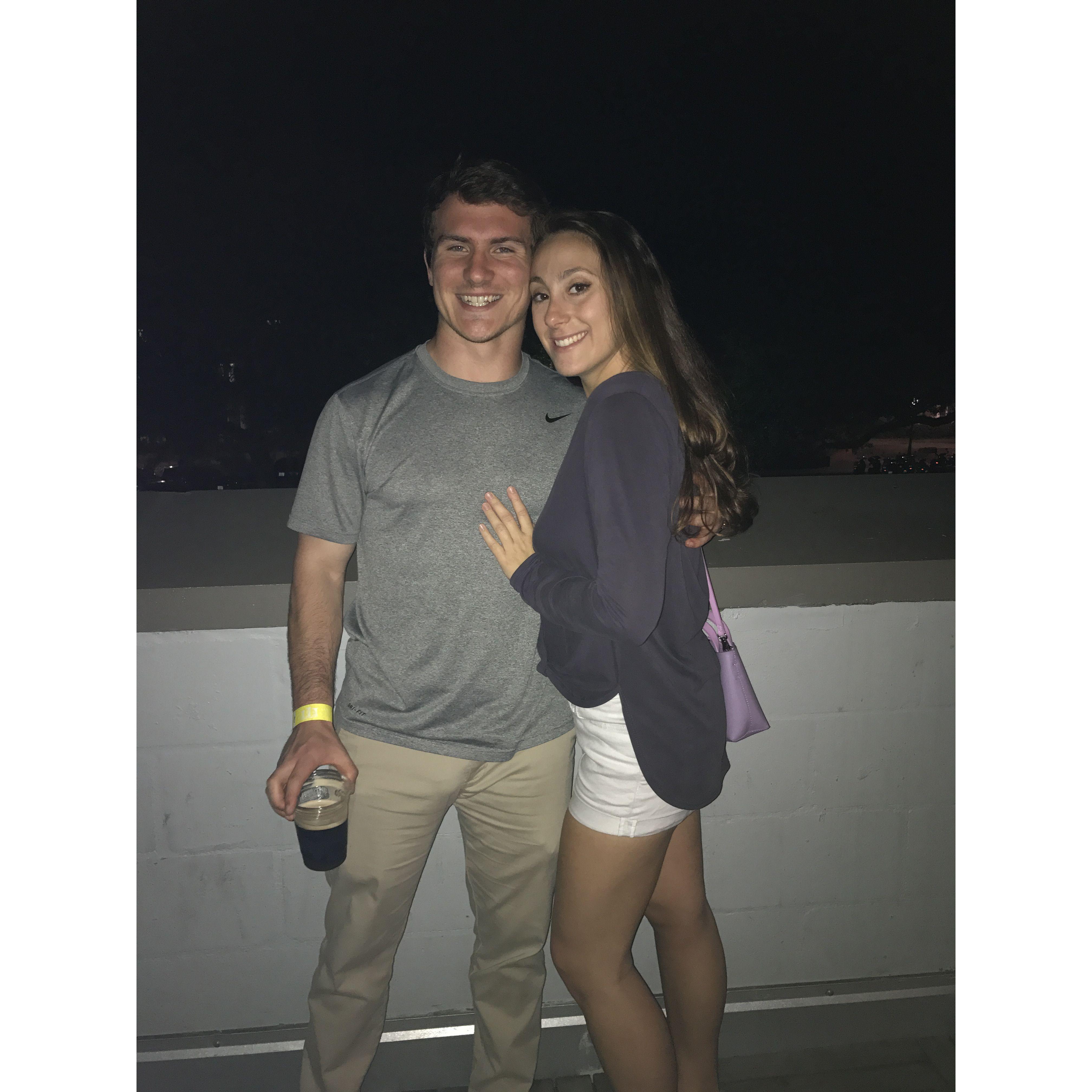 Our first photo together at midtown