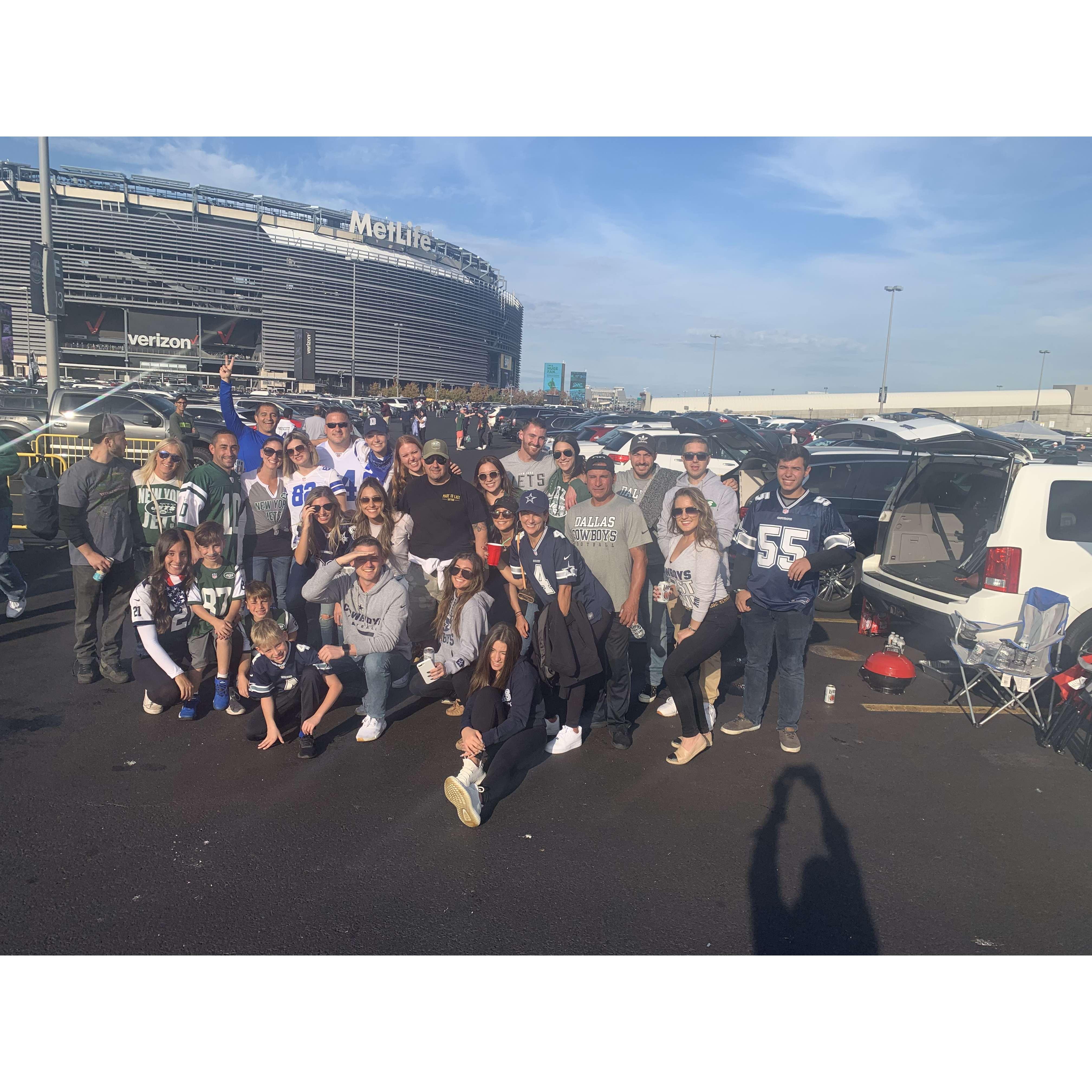 October 2019: Jets vs Cowboys game with friends!