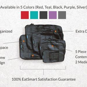 Amazon TravelWise Packing Cube System - Durable 5 Piece Weekender+ Luggage Organizer Set