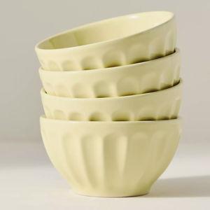The Latte Stoneware Cereal Bowls, Set of 4: Amelie Edition