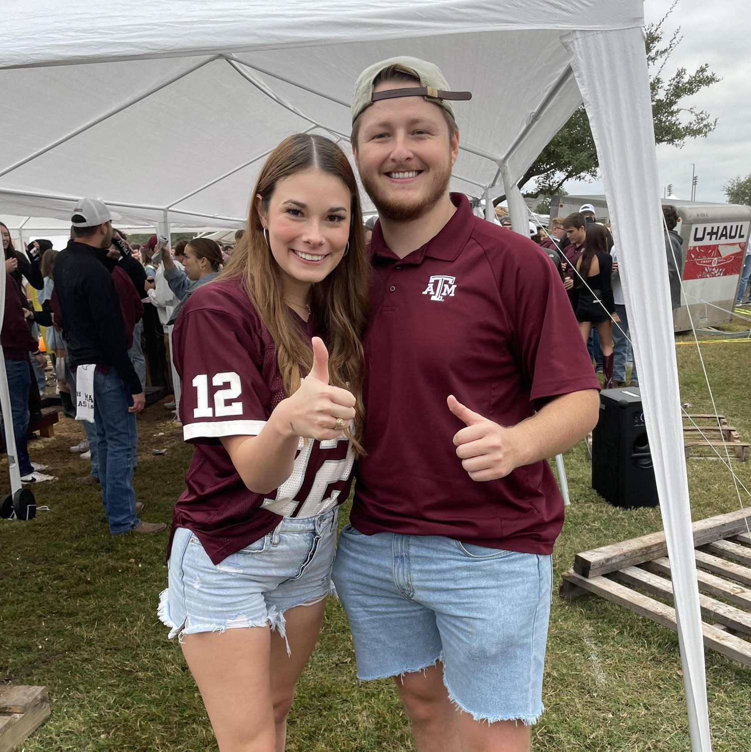 One of the many Texas A&M tailgates we went to! October 2022