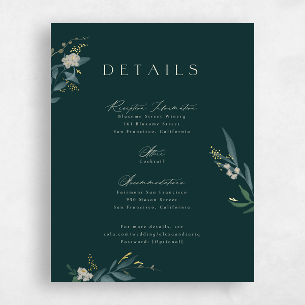 Armoise | Powder Blue | Zola Wedding Enclosure Cards