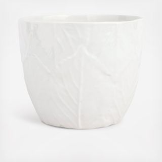 Viva Garden Embossed Leaves Cachepot