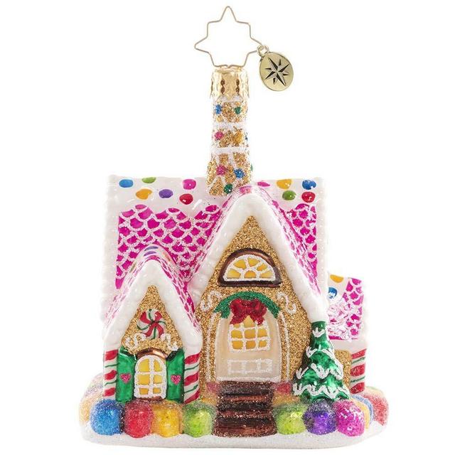Christopher Radko Hand-Crafted European Glass Christmas Decorative Ornament, A Delectable Dwelling Gem