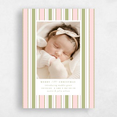 Soft Moss, Green Holiday Card - Mayfair