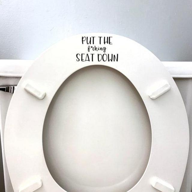Put the f*cking Seat Down Decal