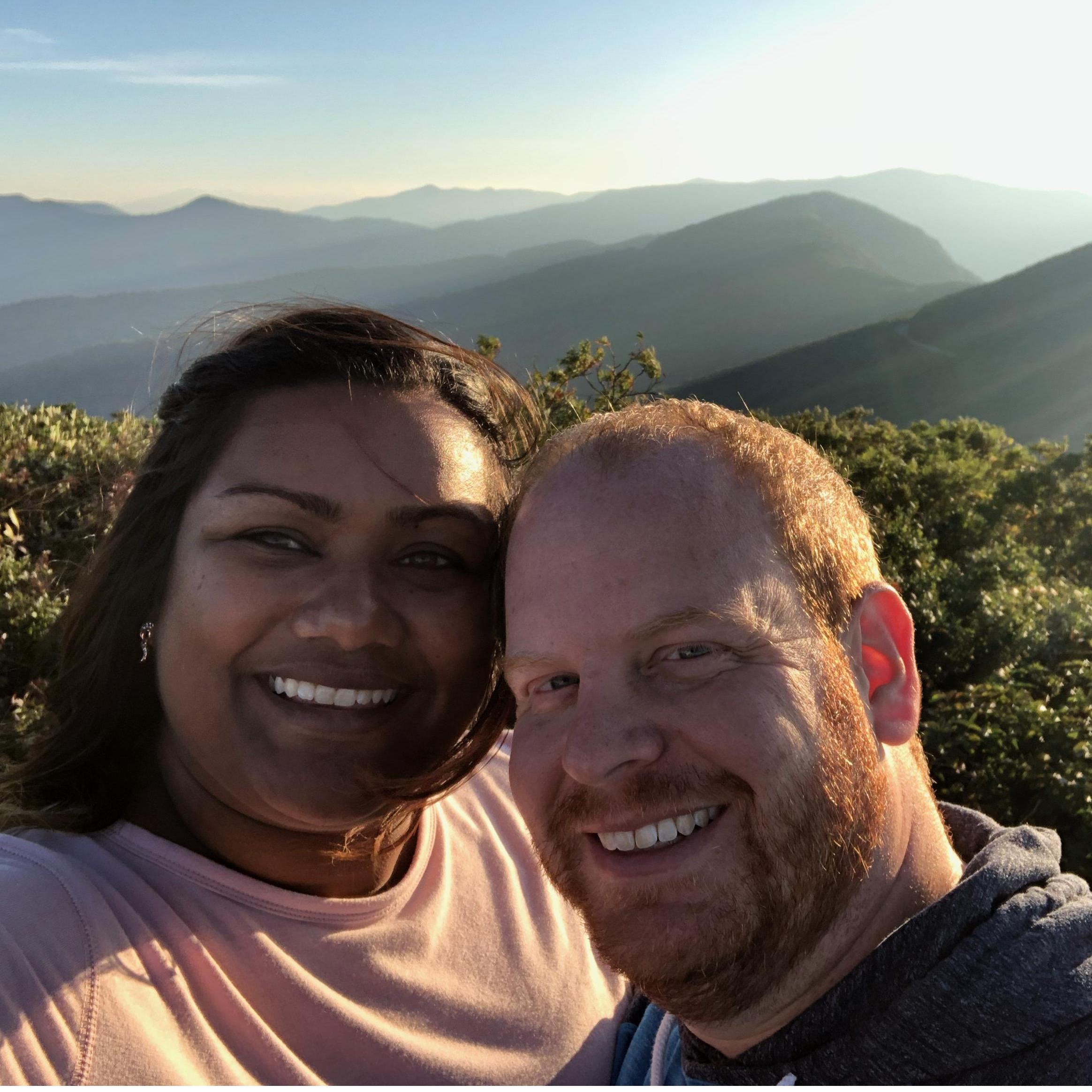 Hiking in Asheville, North Carolina.