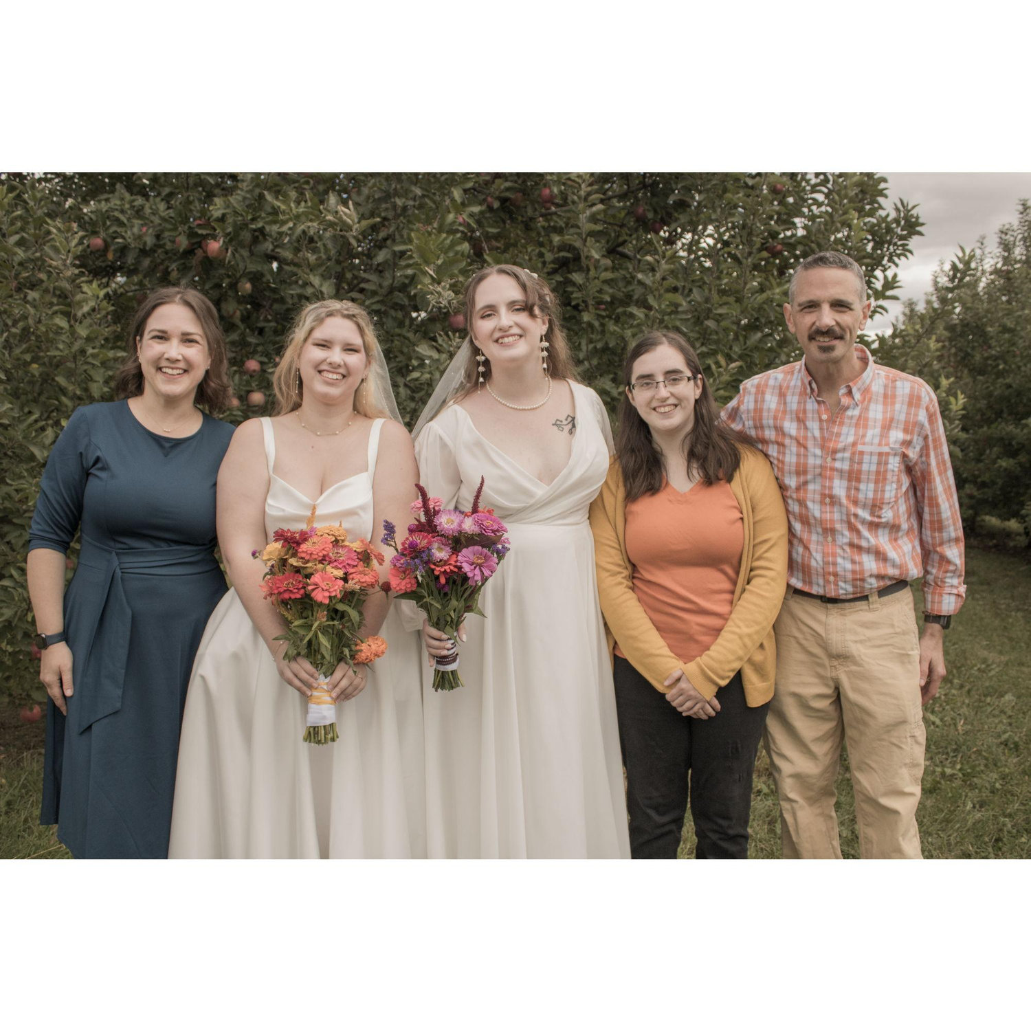 Lillian and Tabitha with Lillian's parents and sister.