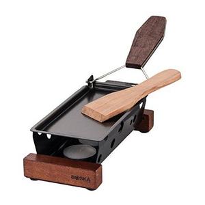 Boska USA - Boska Holland Partyclette To-Go Taste, Mini Tea Light Raclette Set, Dark Wood