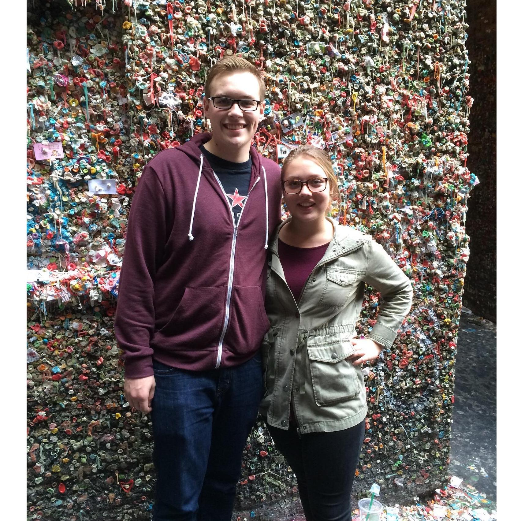 Visiting Austin at SPU in the Fall of 2015 we were still just friends.