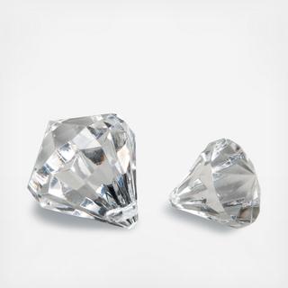 Clear Acrylic Diamonds, Set of 30