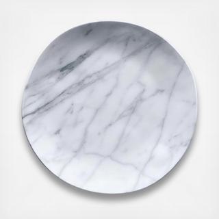 Carrara Marble Melamine Dinner Plate, Set of 6