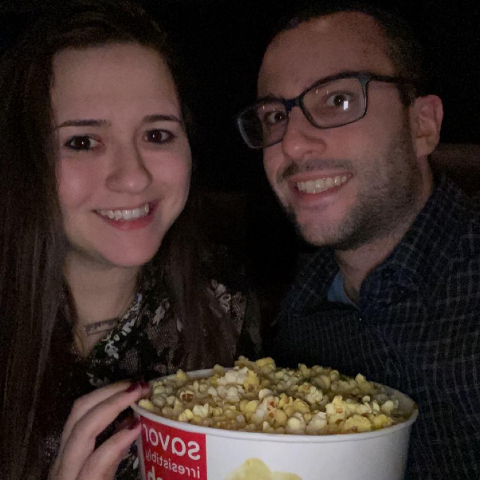 Our first time at the movies