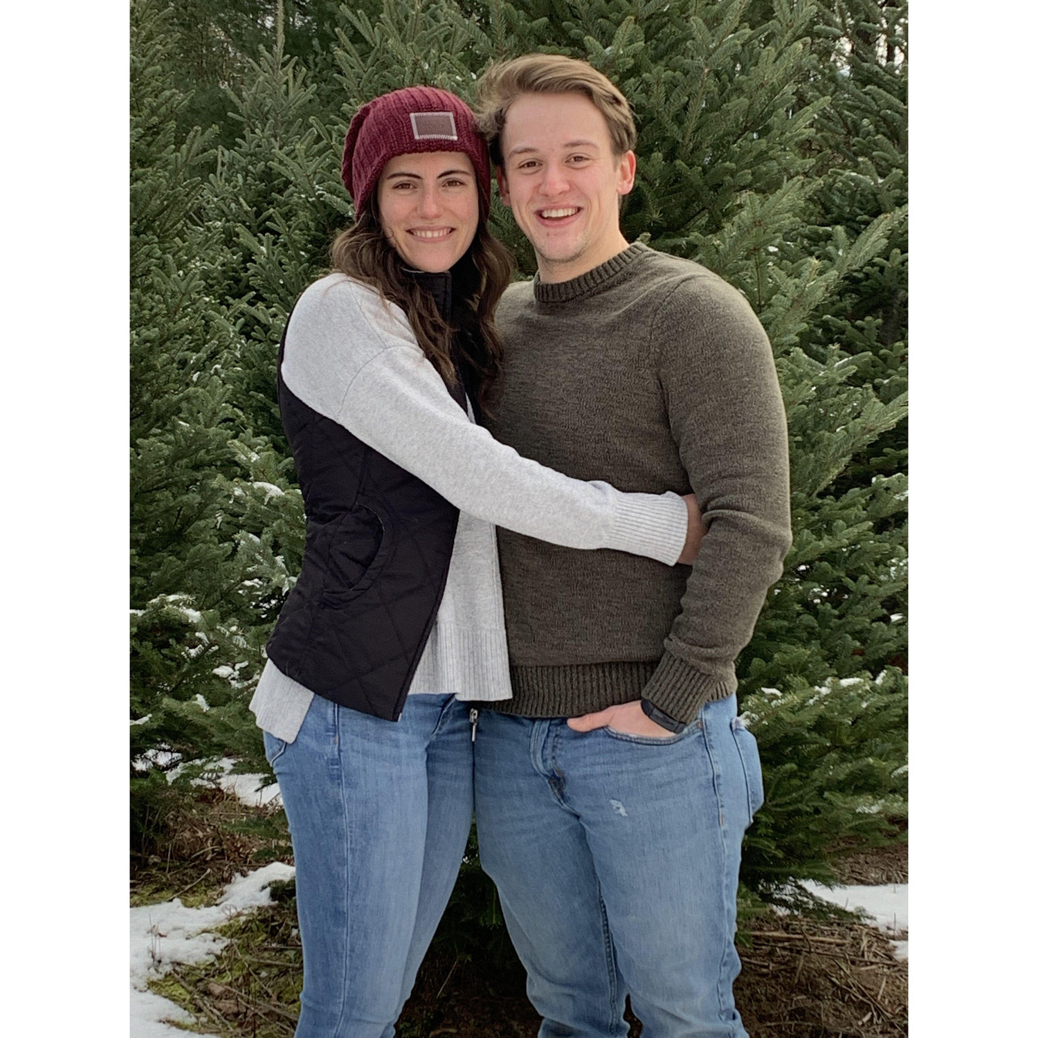 Our first year going Christmas tree "hunting"