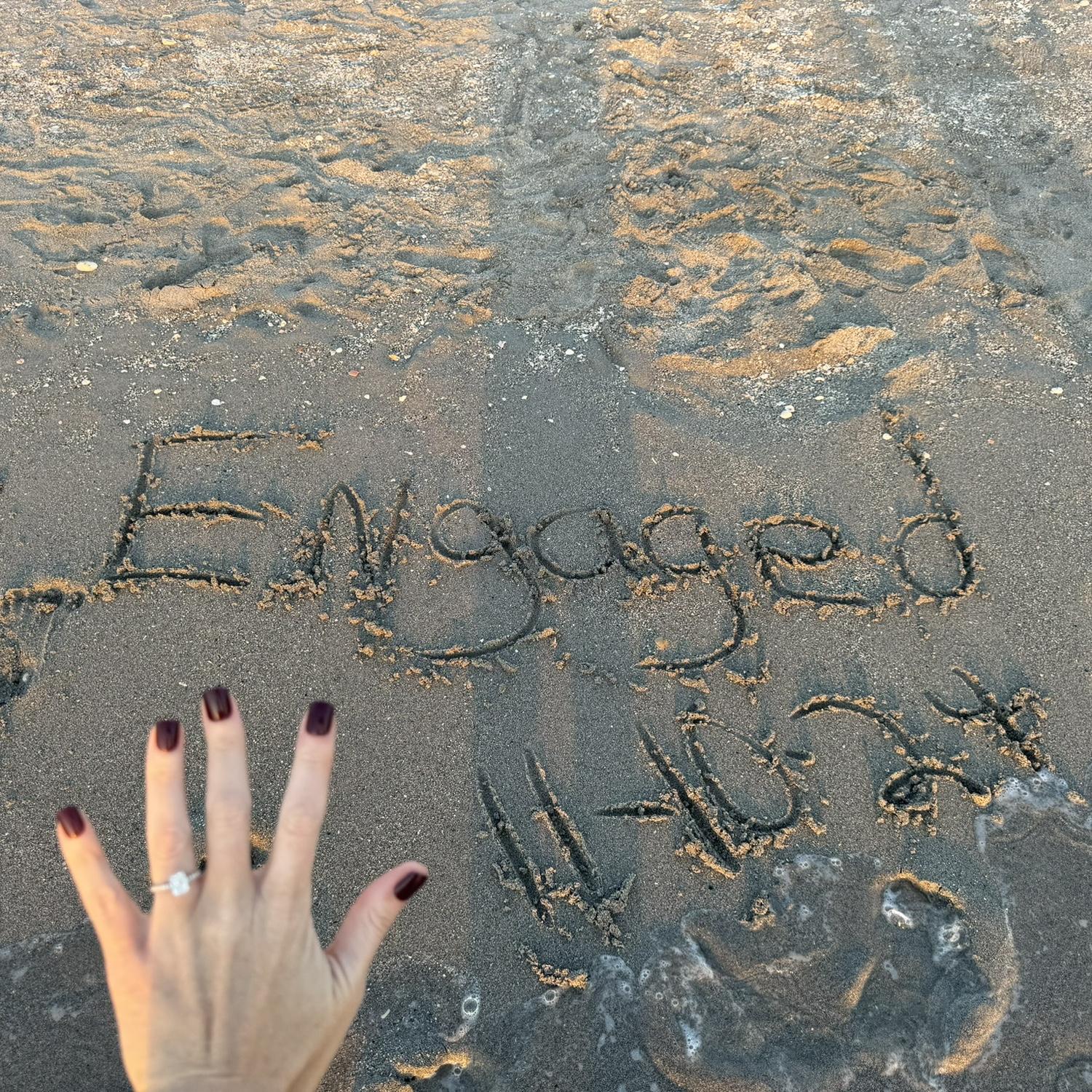 11/10/24 was the date it happened! The first thing I said was of course Yes after it took me a minute to catch my breath, then “my nails aren’t done” quick trip to WalMart for press on nails!