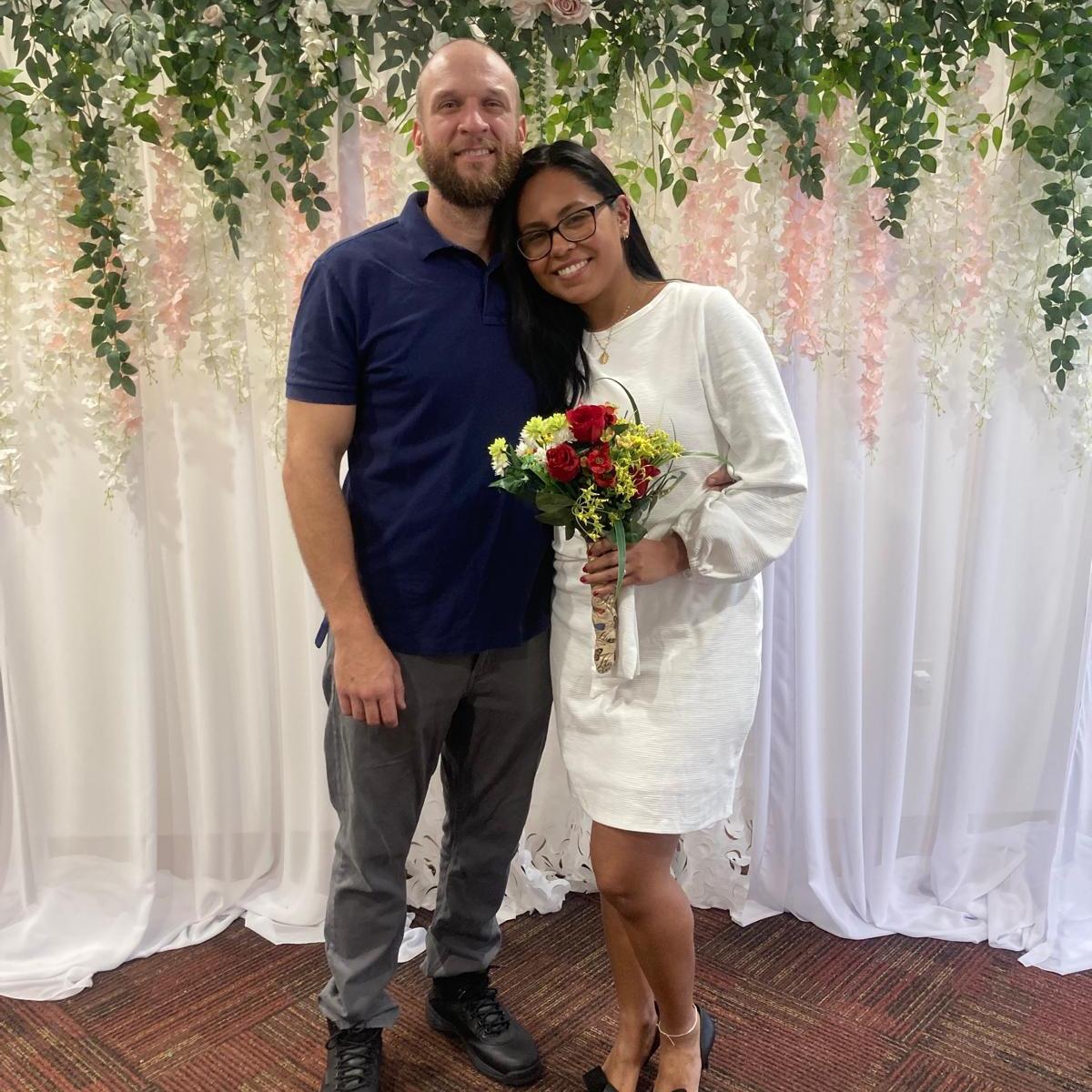 A year ago we agreed to go to the courthouse and get married!