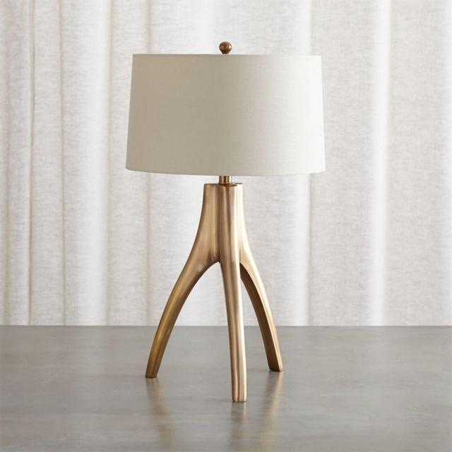 Cleo Brass Tripod Table Lamp