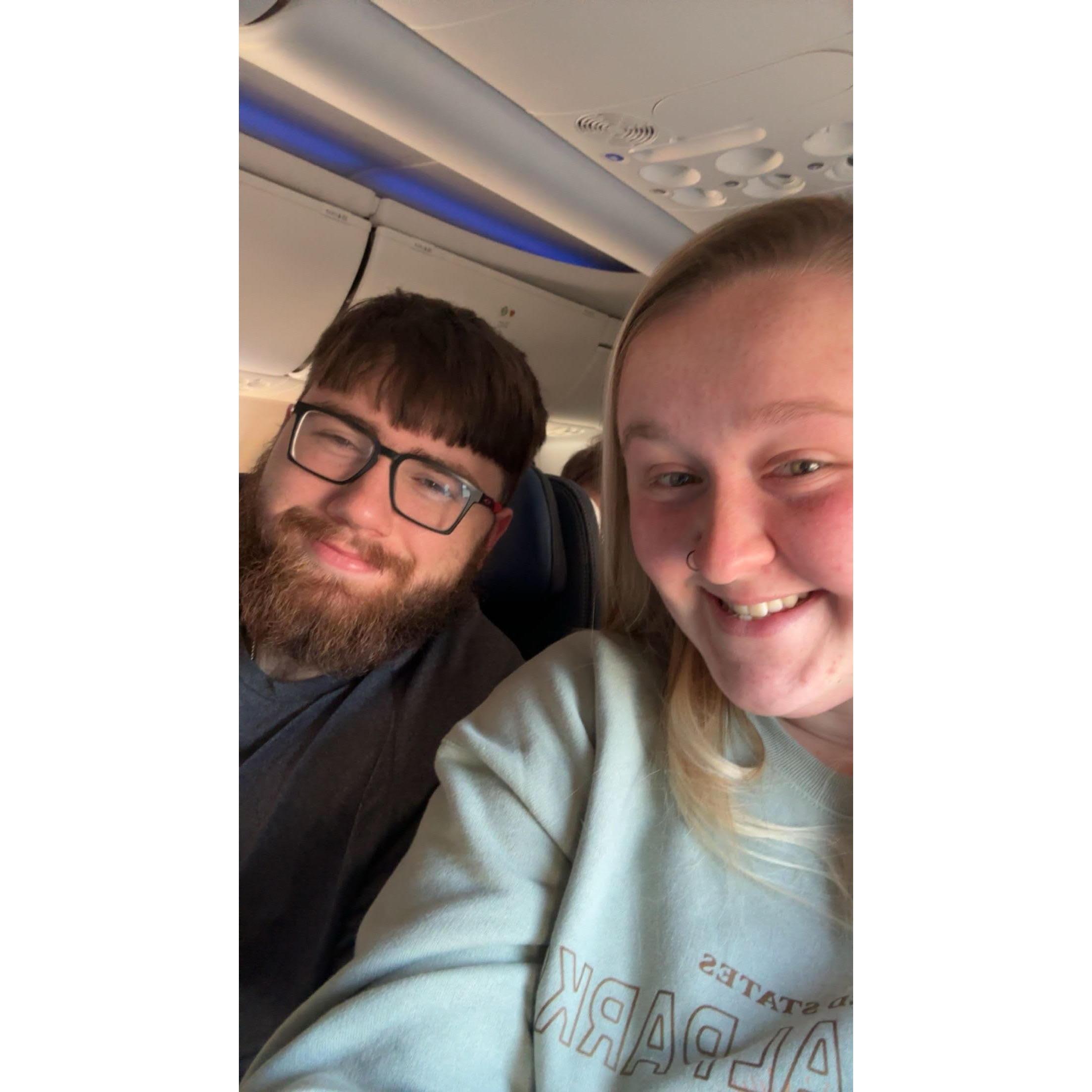 First Plane ride engaged