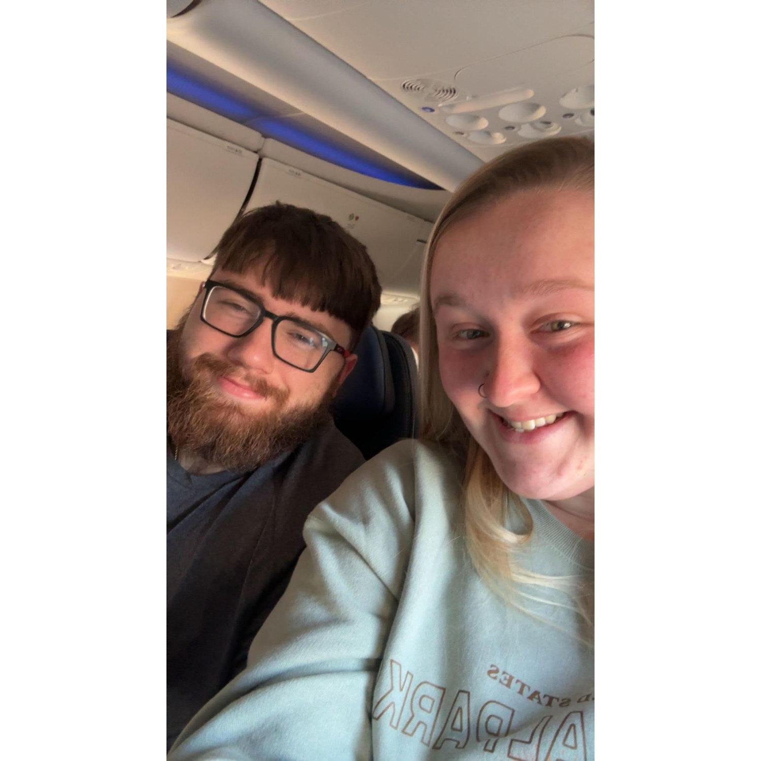 First Plane ride engaged