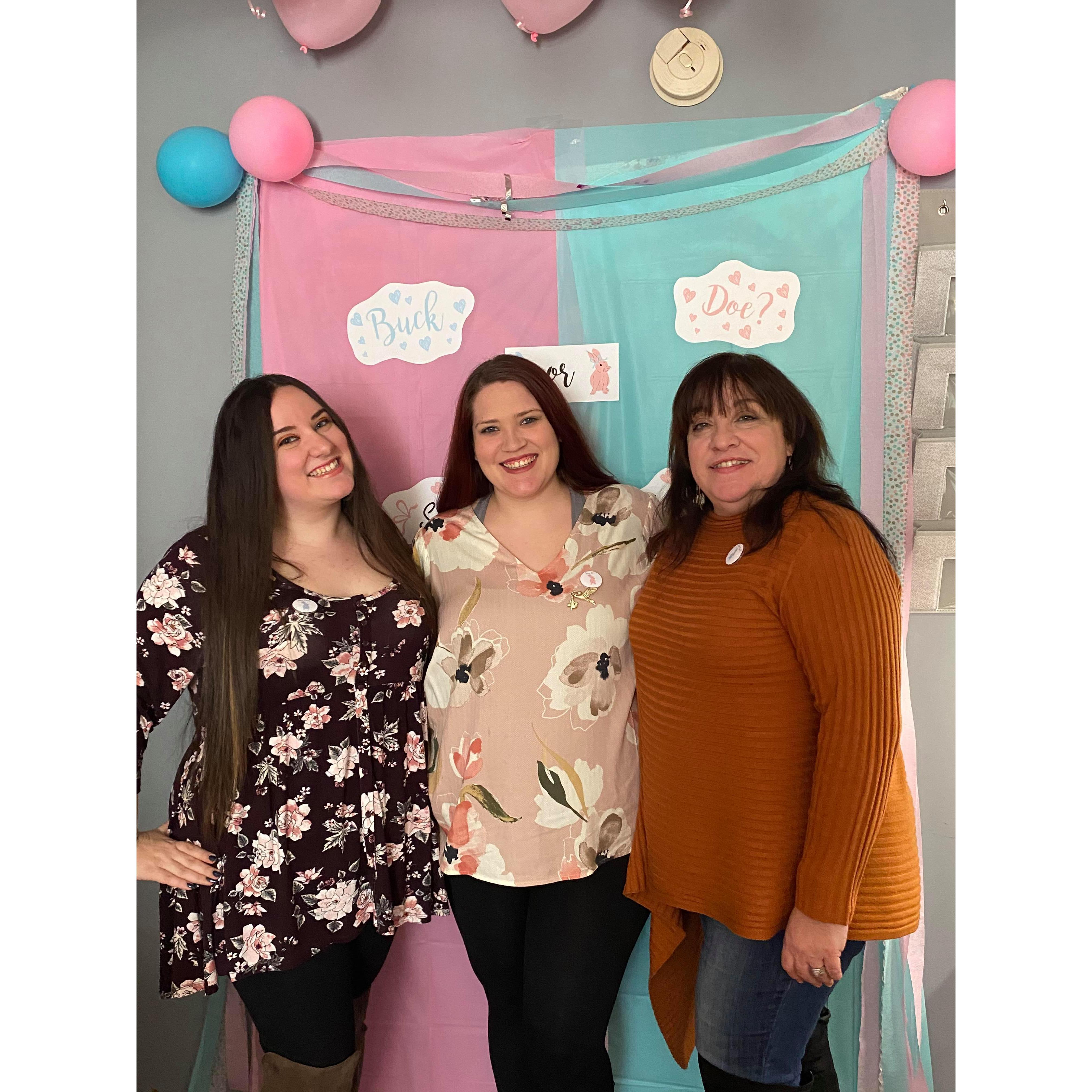 Bride to be With her Bridesmaid and Officiant! What Lovely Ladies!