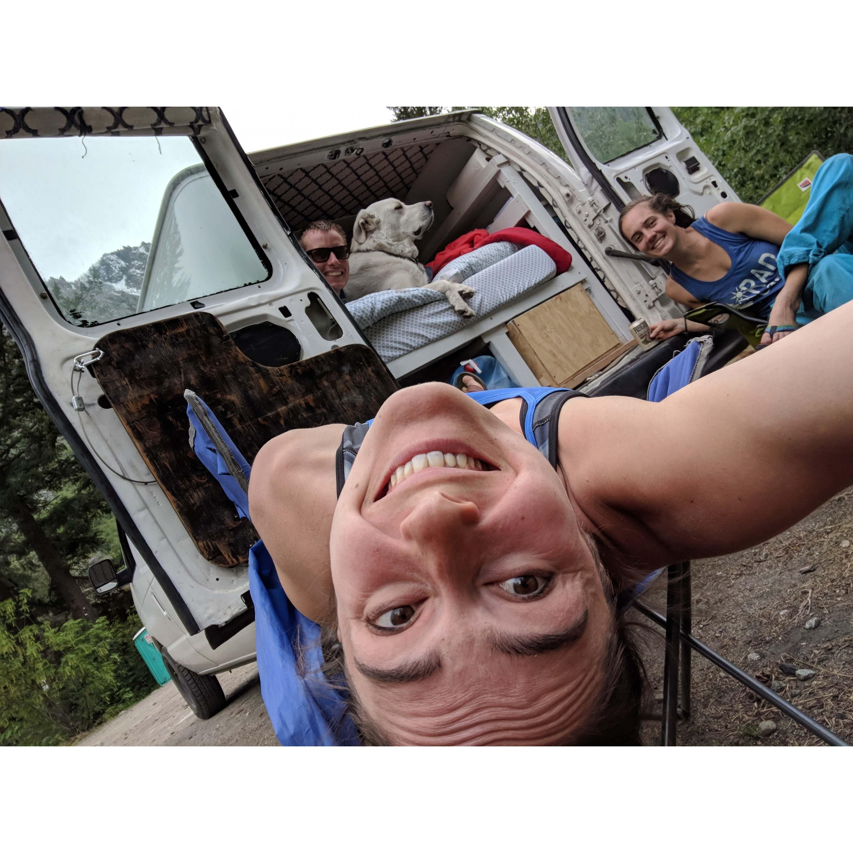 Climbing in Leavenworth with Rayna.